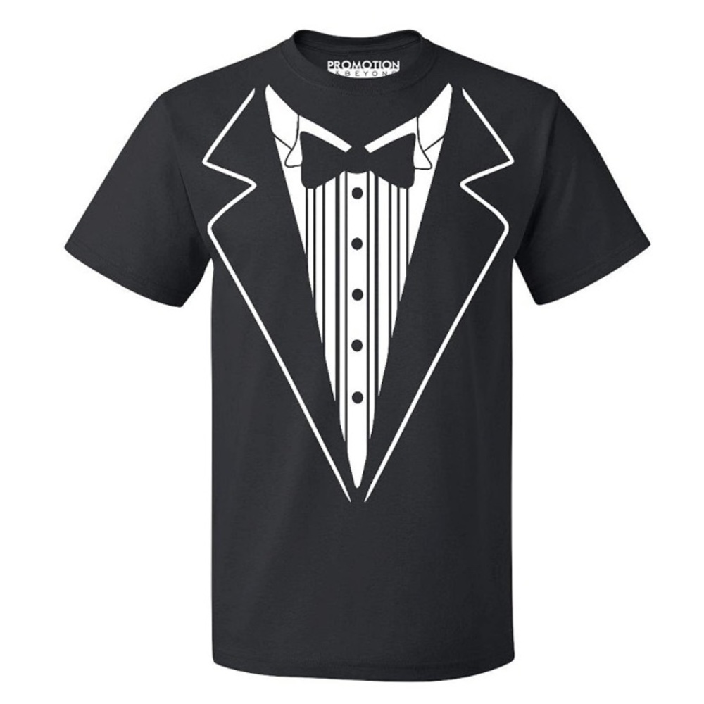 NWT Black Tuxedo T-Shirt Size Large